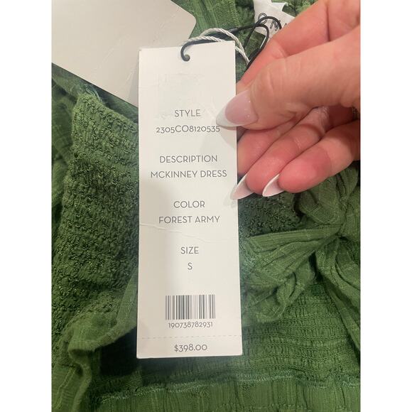 NWT Veronica Beard McKinney dress forest army green size small - Picture 8 of 14